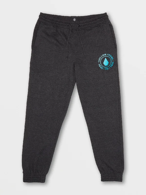 Men's pants with bright design-Roundabout Fleece Pants - Heather Black