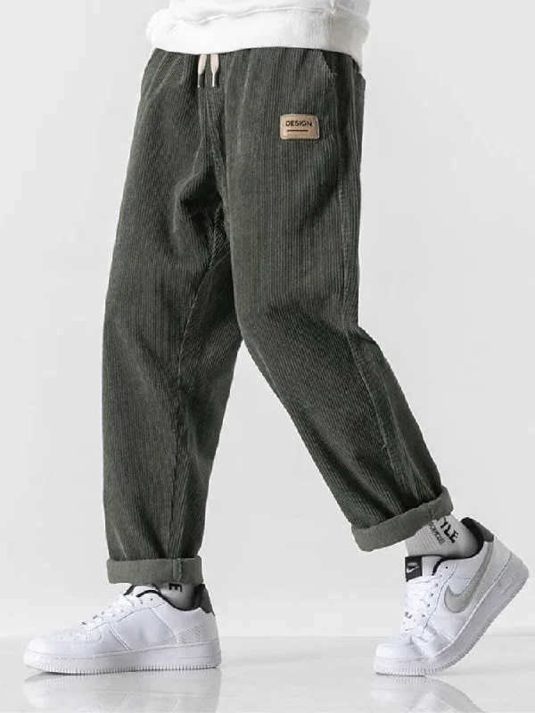 Men's pants for festive nights-Soft Boy Corduroy Jogger Pants