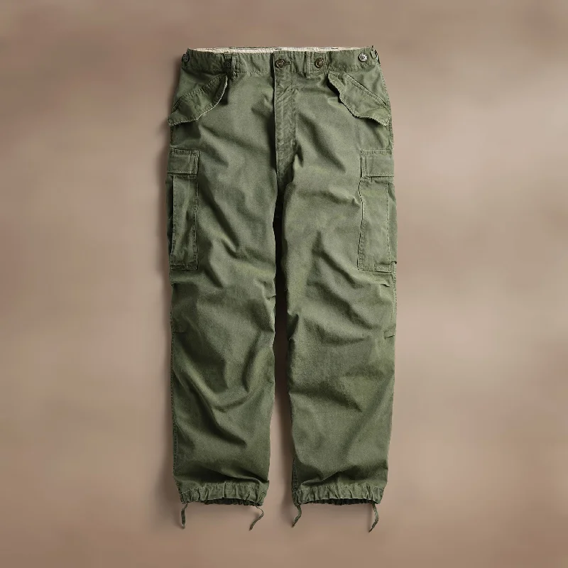 Men's pants mocha shade-Vintage M51 Military Cargo - Vintage Green