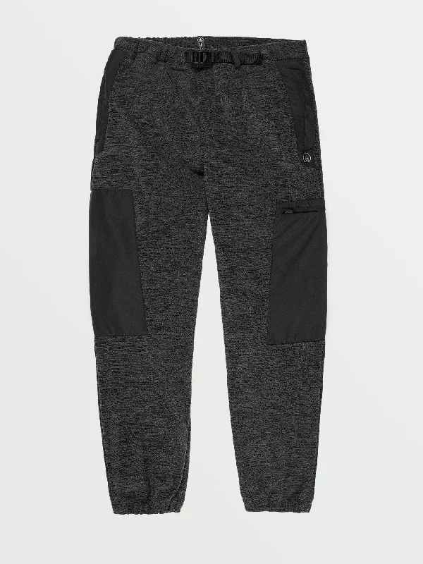 Men's pants for pickup games-Yzzolater Fleece Pants - Black